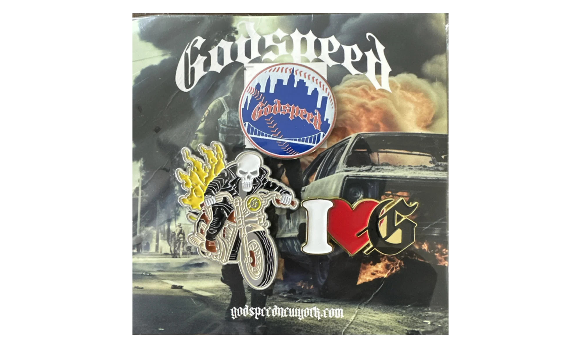 New York Pins (3 Pieces) "Multicolor" GS046