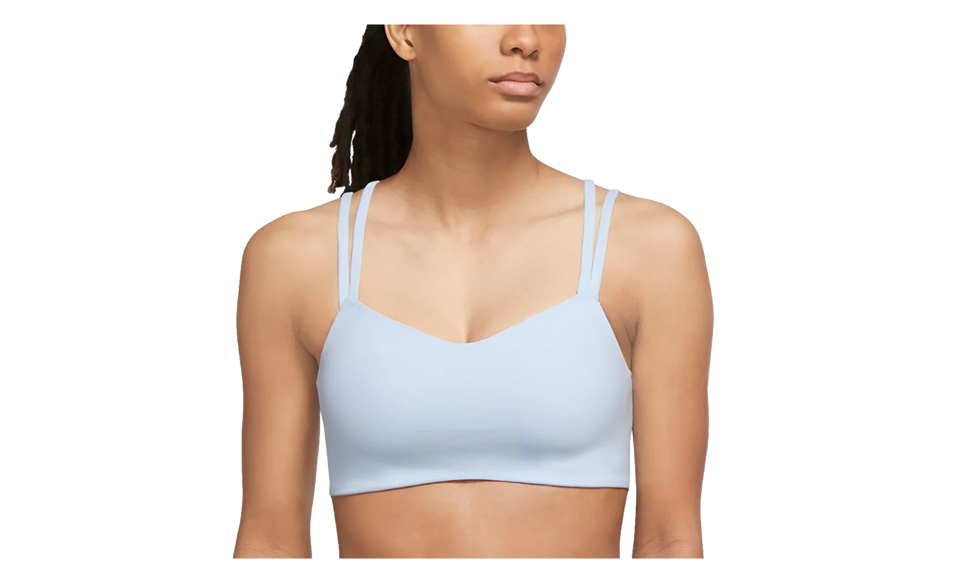 Zenvy Strappy Light-Support Padded Sports Bra WMNS "Blue Tint / White" DO6608 423