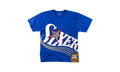 NBA Big Face Short Sleeve Tee "Philadelphia 76ers - Royal" SSTEBW19070 P76ROYA