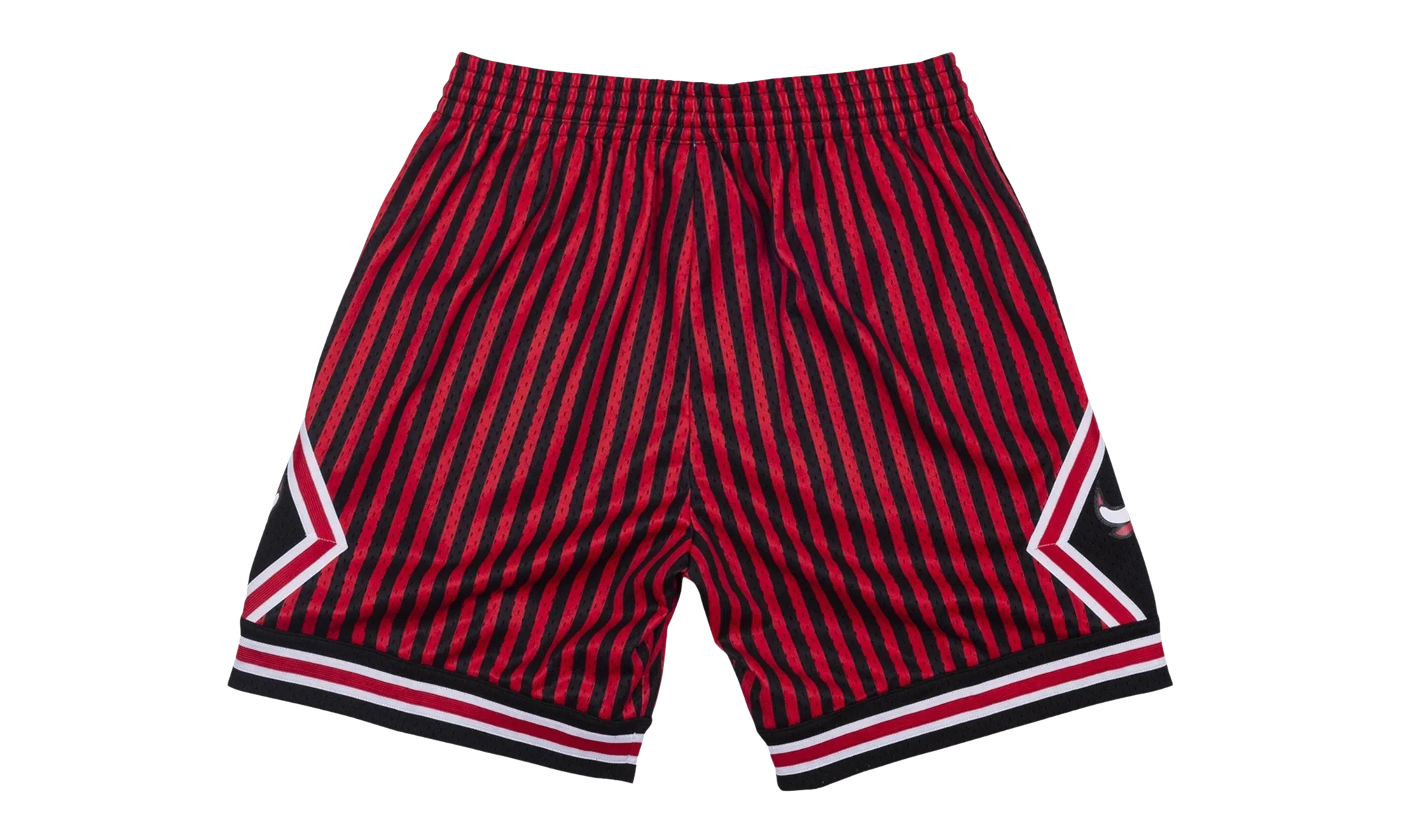 NBA Striped Swingman Shorts "1997 Chicago Bulls - Red" SMSHBW19048 CBUPTRD97