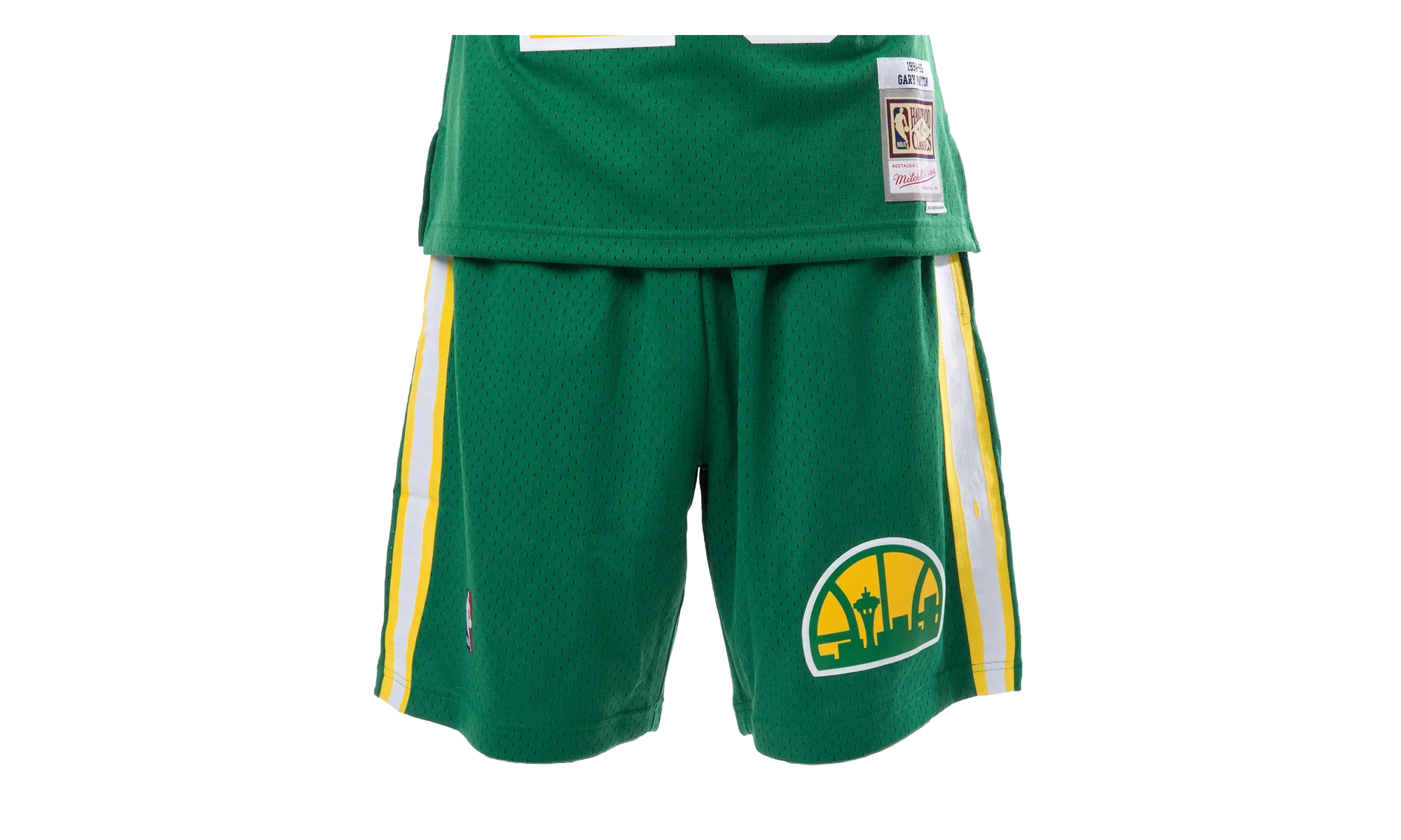 NBA Swingman Road Shorts "1994-95 Seattle SuperSonics - Dark Green" SMSHGS18252 SSUDKGN94