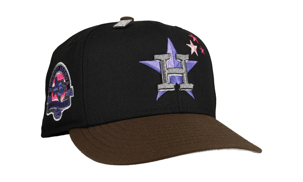 59FIFTY Houston Astros 45th Anniversary Fitted Hat "Black / Walnut / Purple" NE127