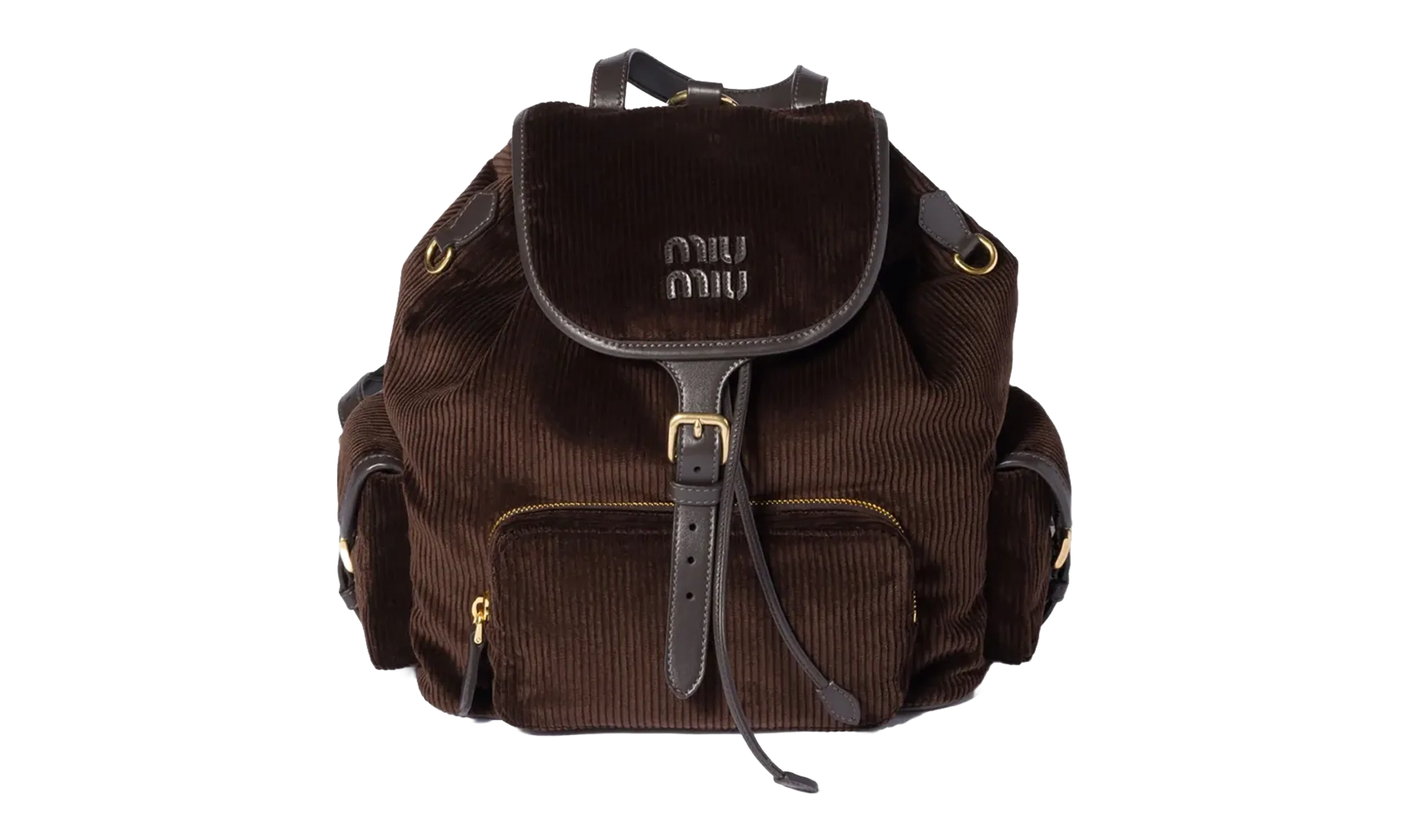 Velluto Righe Zaino Handbags WMNS "Ebano" 5BZ042 V OOM AF81 F0192