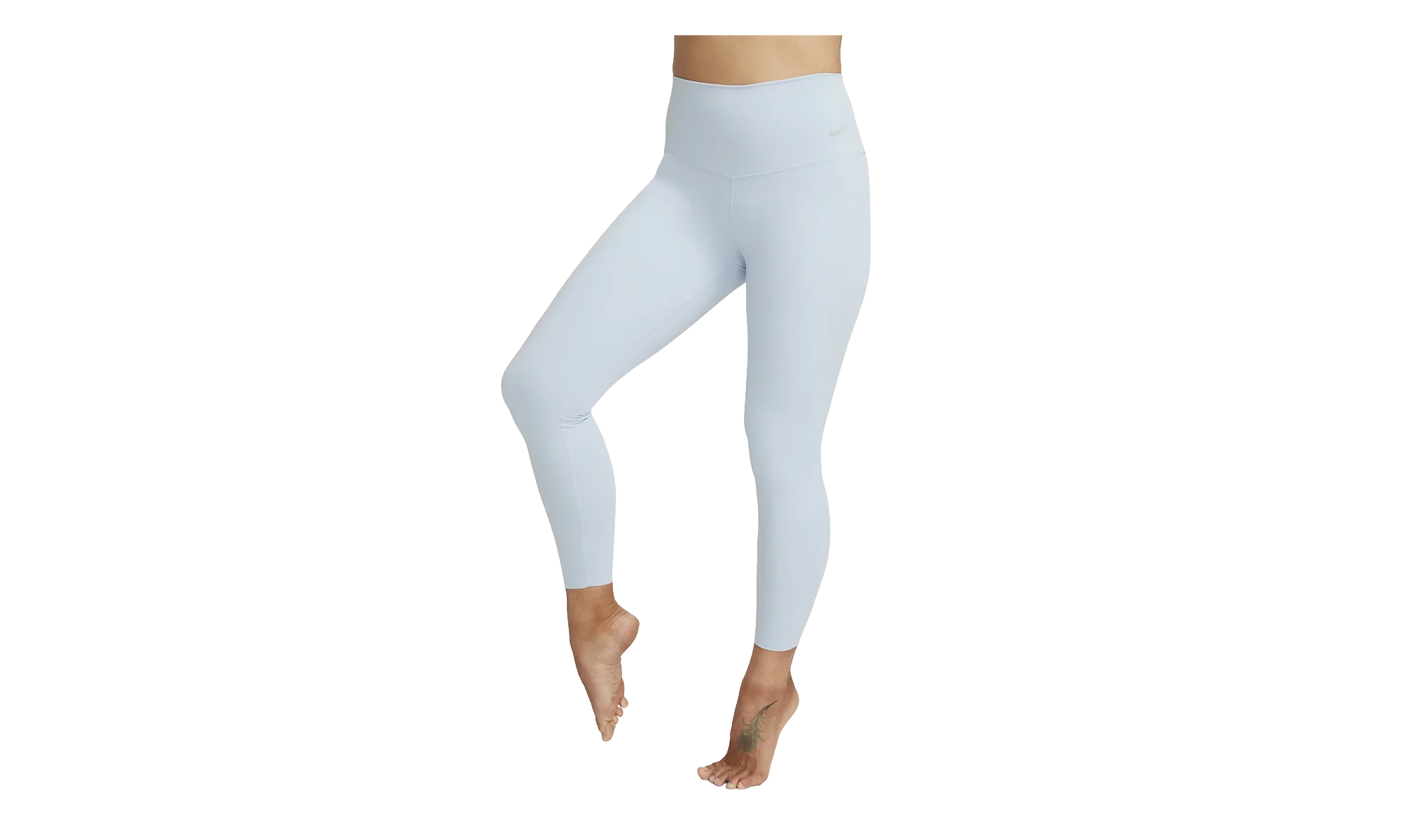 Zenvy High-Waisted 7/8 Leggings WMNS "Light Armoury Blue / Black" DQ6015 441