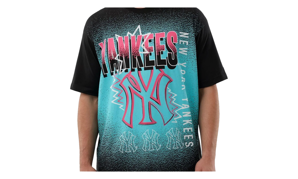 New York Yankees Grafitti T-Shirt "Black / Blue / Pink" 60676339