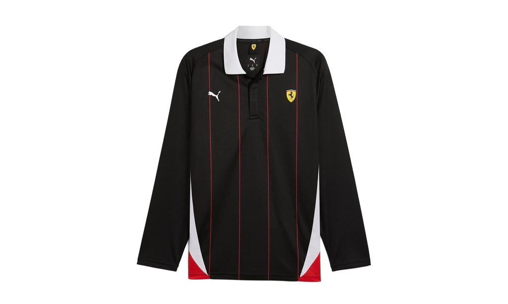 SCUDERIA FERRARI RACE JERSEY LS POLO "Black" 631265 01