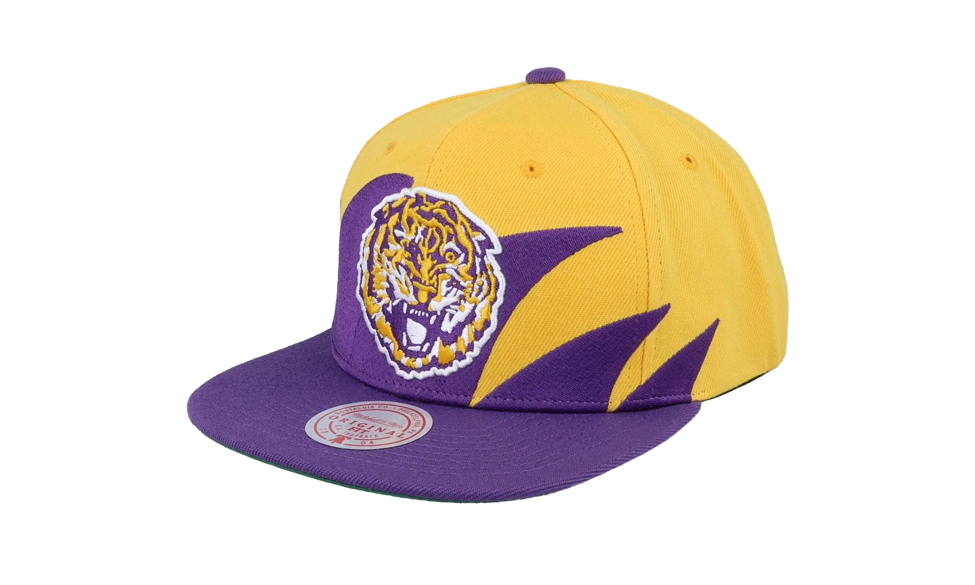 NCAA Sharktooth Snapback Cap "LSU Tigers - Yellow / Purple" HHSS3304 LSUYYPPPYWPR