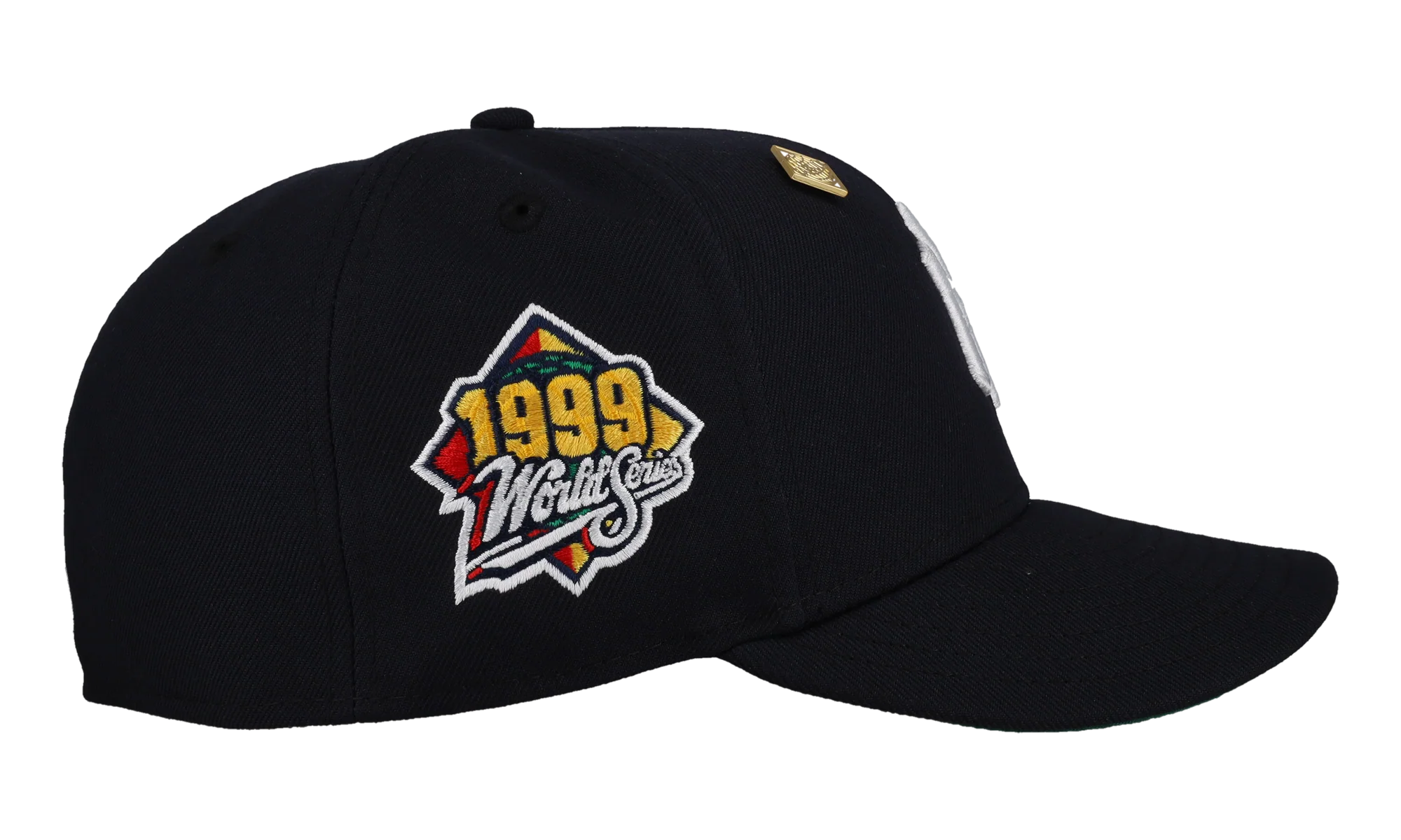 59FIFTY New York Yankees 1999 World Series Classic Fitted Hat "Navy / Green - Visor" NE292