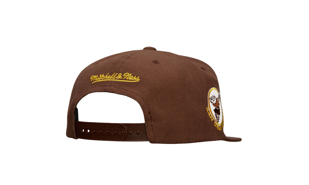 MLB Cooperstown Team Tagged Snapback Cap "San Diego Padres - Brown" HHSS7504 SDPYYPPPBROW
