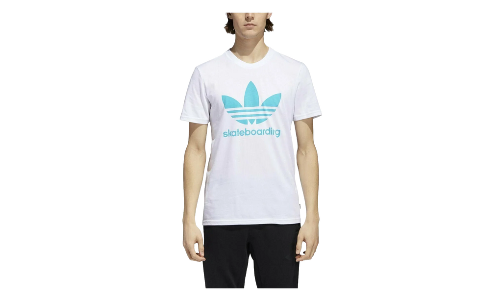 Skateboarding Clima 3.0 T-Shirt "White / Energy Blue" CW2350