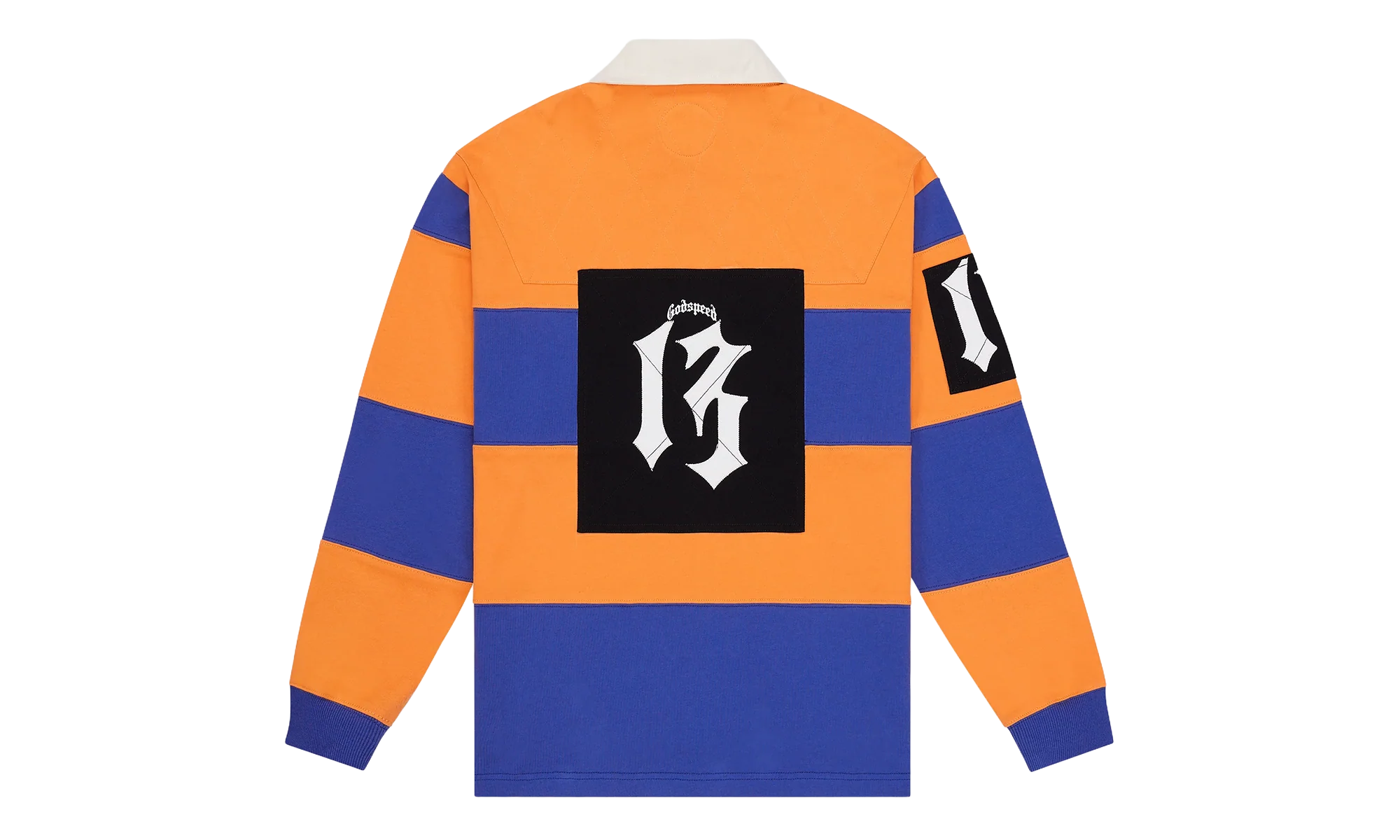 Classic Field Rugby Shirt "Orange / Blue" JUEQ81MO