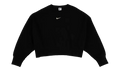 NSW Phoenix Fleece Oversized Crew Sweatshirt WMNS "Black / Sail" DQ5761 010