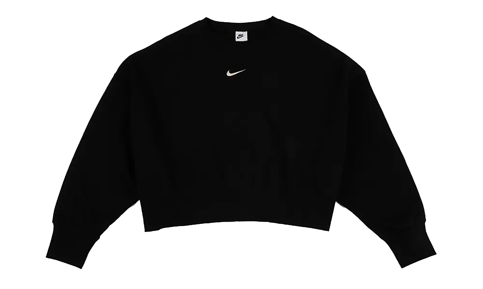 NSW Phoenix Fleece Oversized Crew Sweatshirt WMNS "Black / Sail" DQ5761 010