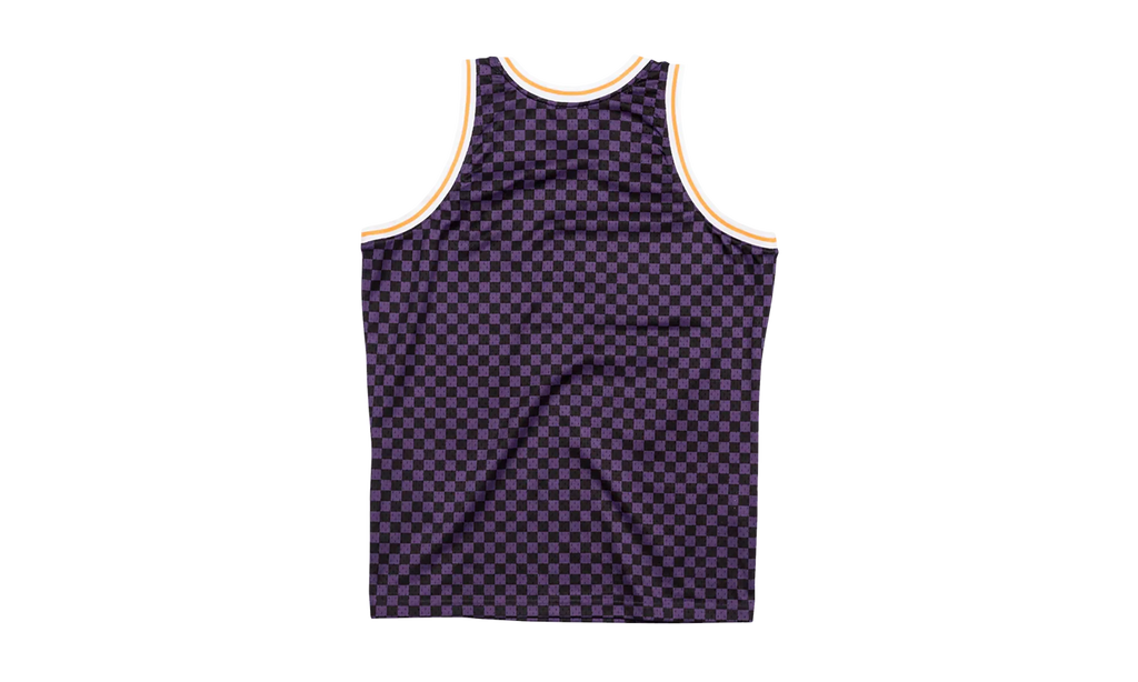 NBA Checked Swingman Jersey "Los Angeles Lakers - Purple / Black" BA8A46 LAL L MYS