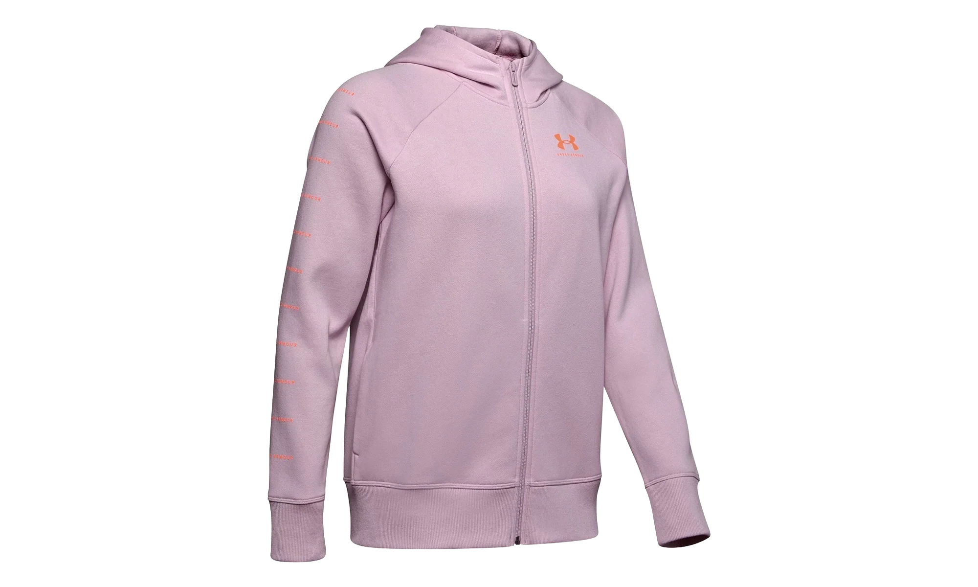 Rival Fleece Sportstyle Hoodie WMNS "Pink Fog / Peach" 1348559 694