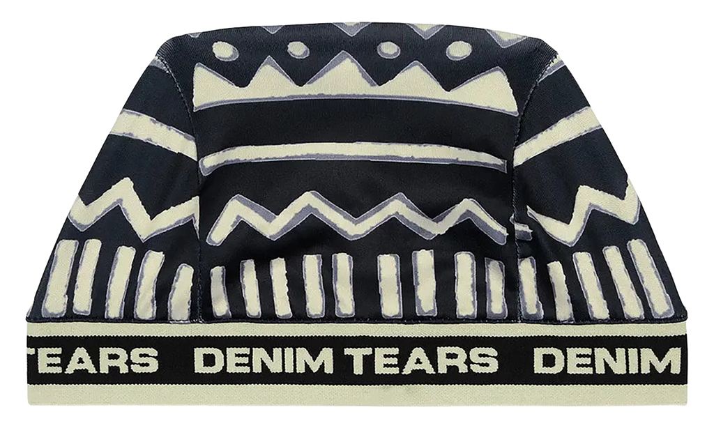 5Q Mudcloth Skully Hat "Black" DT432