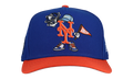 9FIFTY New York Mets Cartoon A Frame Snapback Hat "Royal Blue / Orange" NE199