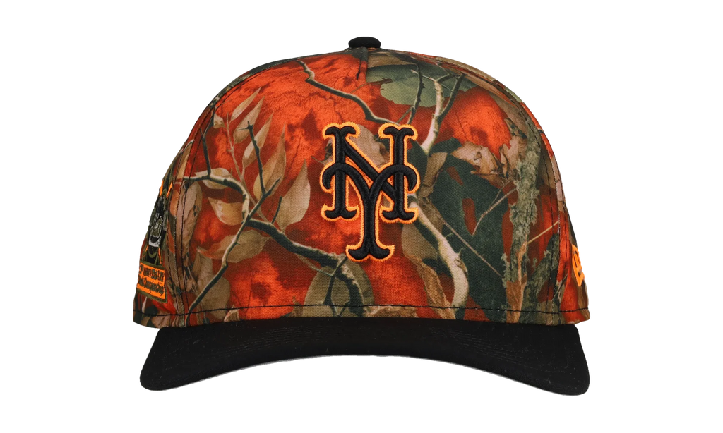 9FIFTY New York Mets 30th Anniversary A Frame Snapback Hat "Leaves / Orange" NE204