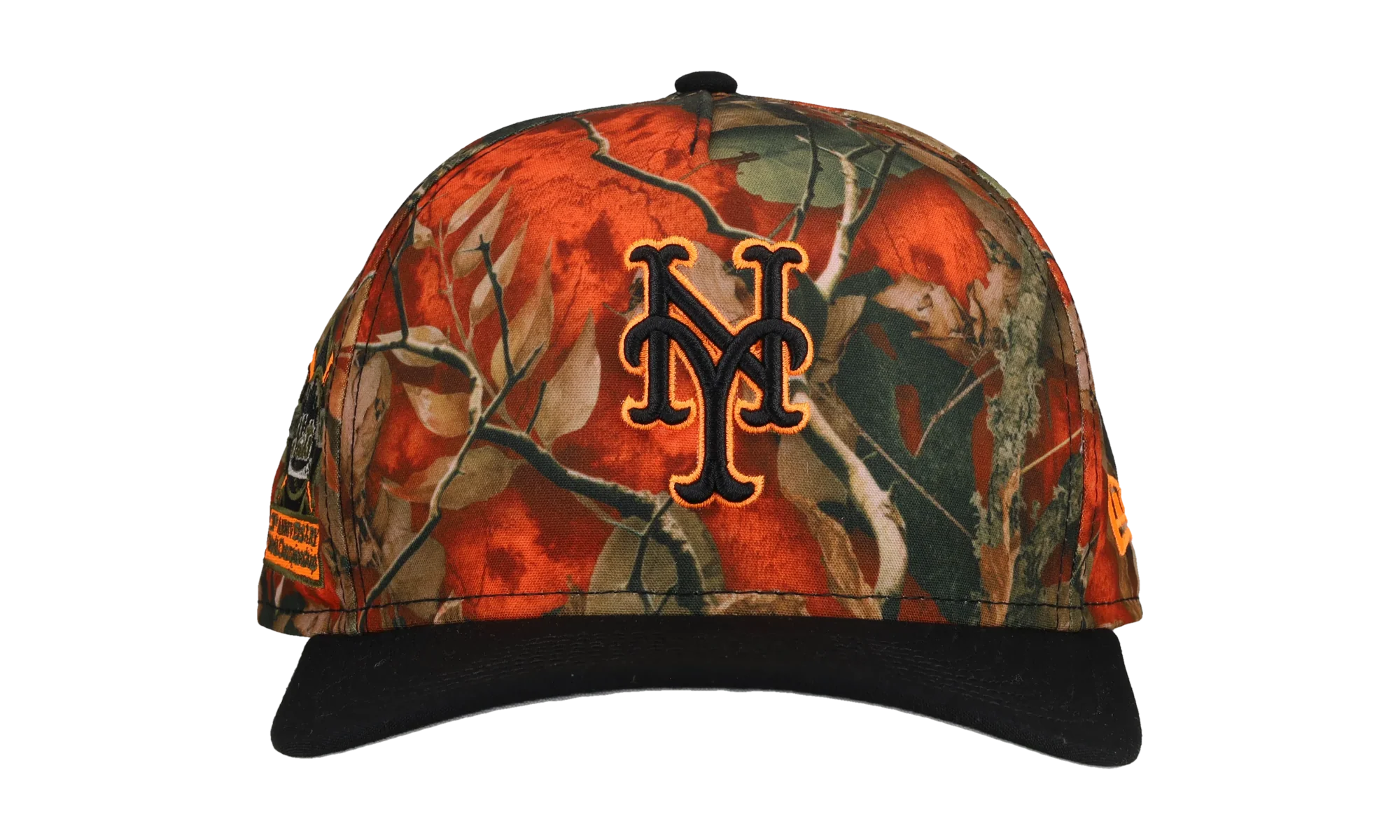 9FIFTY New York Mets 30th Anniversary A Frame Snapback Hat "Leaves / Orange" NE204