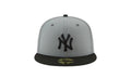 59Fifty MLB New York Yankees Storm Gray Basic Fitted Hat "Grey" 11591121