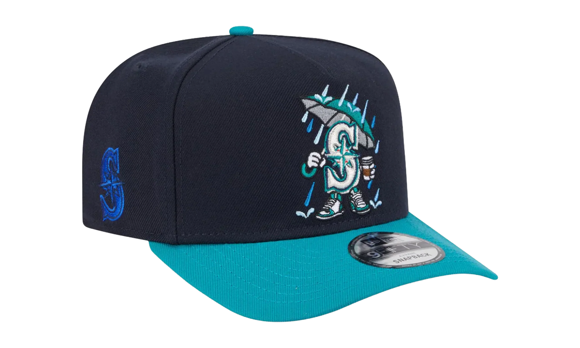 9FIFTY Seattle Mariners Cartoon A Frame Snapback Hat "Navy / Blue" NE378