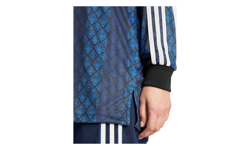 Originals Retro Sports Cricket-Inspired Long Sleeve Jersey WMNS "Black / Night Indigo" KA4383