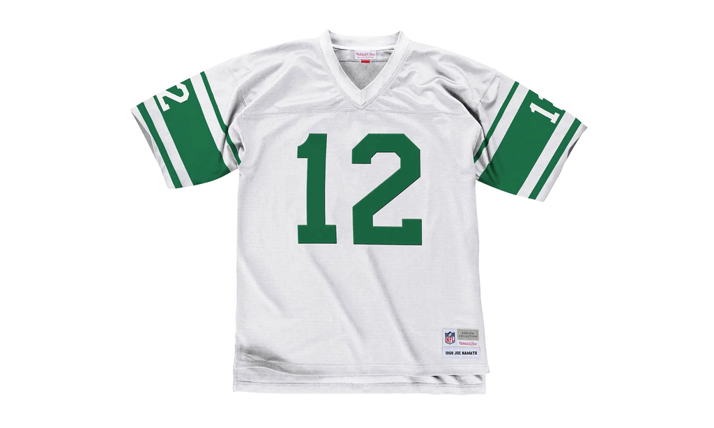 NFL Joe Namath Legacy Jersey "New York Jets - White / Kelly Green" LGJYCP18103 NYJWHT68JNA
