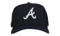 9FIFTY Atlanta Braves 1995 Team Color A Frame Snapback Hat "Black (Grey Brim)" NE466