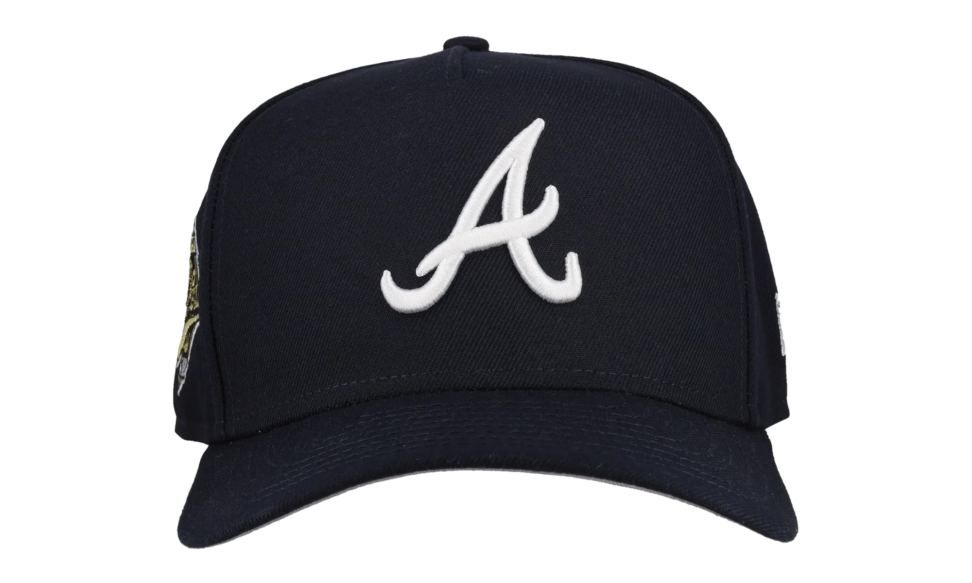 9FIFTY Atlanta Braves 1995 Team Color A Frame Snapback Hat "Black (Grey Brim)" NE466