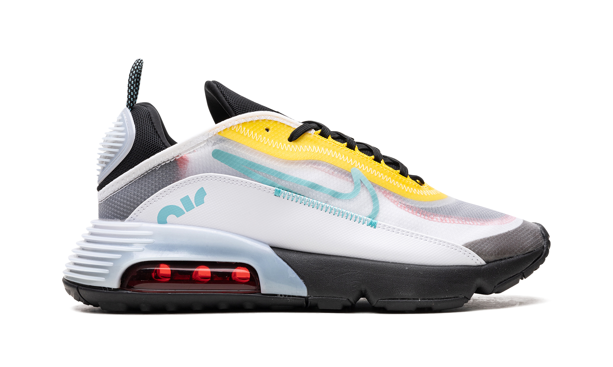 Air Max 2090 "White Speed Yellow Bleached Aqua"