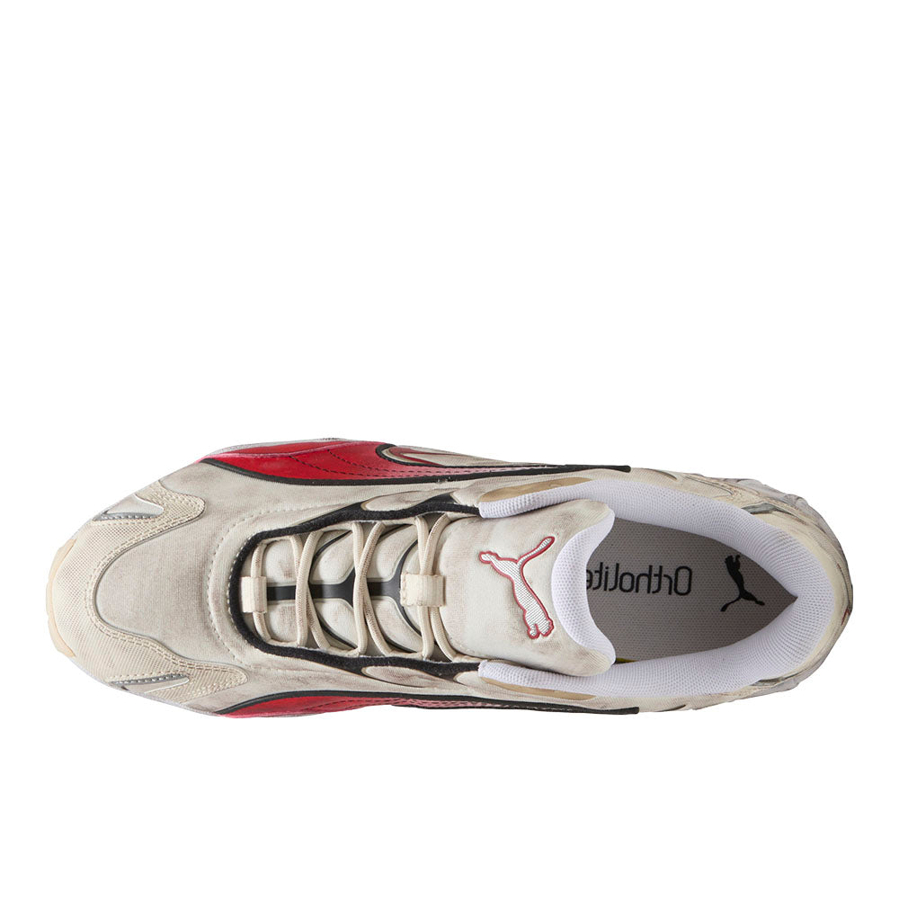 Inhale Distressed Lace Up Sneakers