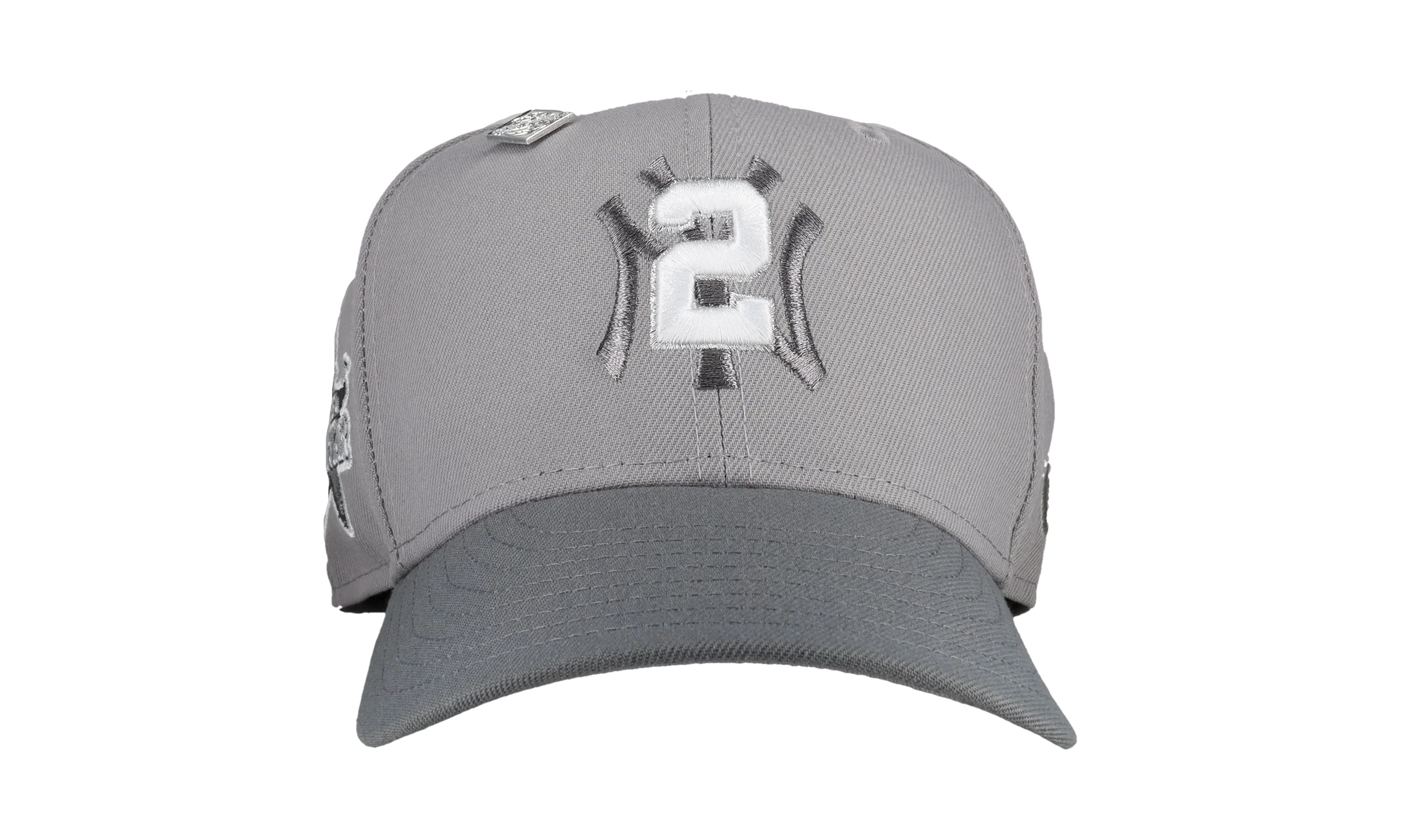 59FIFTY New York Yankees Derek Jeter Script Fitted Hat "Cool Grey" NE282