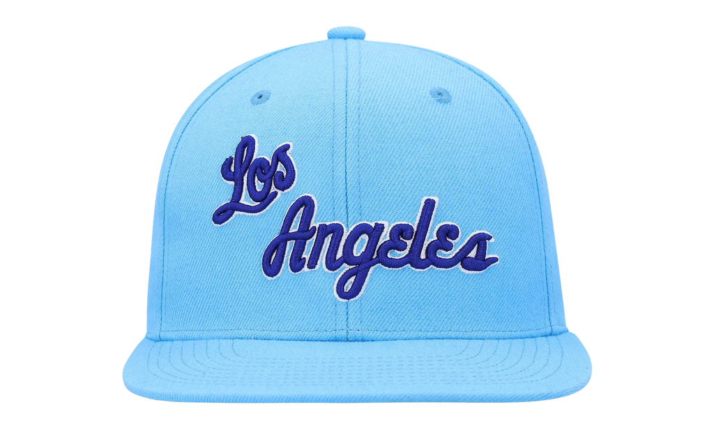 NBA Hardwood Classics Team Ground 2.0 Fitted Cap "Los Angeles Lakers - Blue" HHSF3259 LALYYPPPBLUE