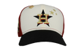 59FIFTY Houston Astros 35 Great Years Pinwheel Fitted Hat "Red / Chrome" NE125