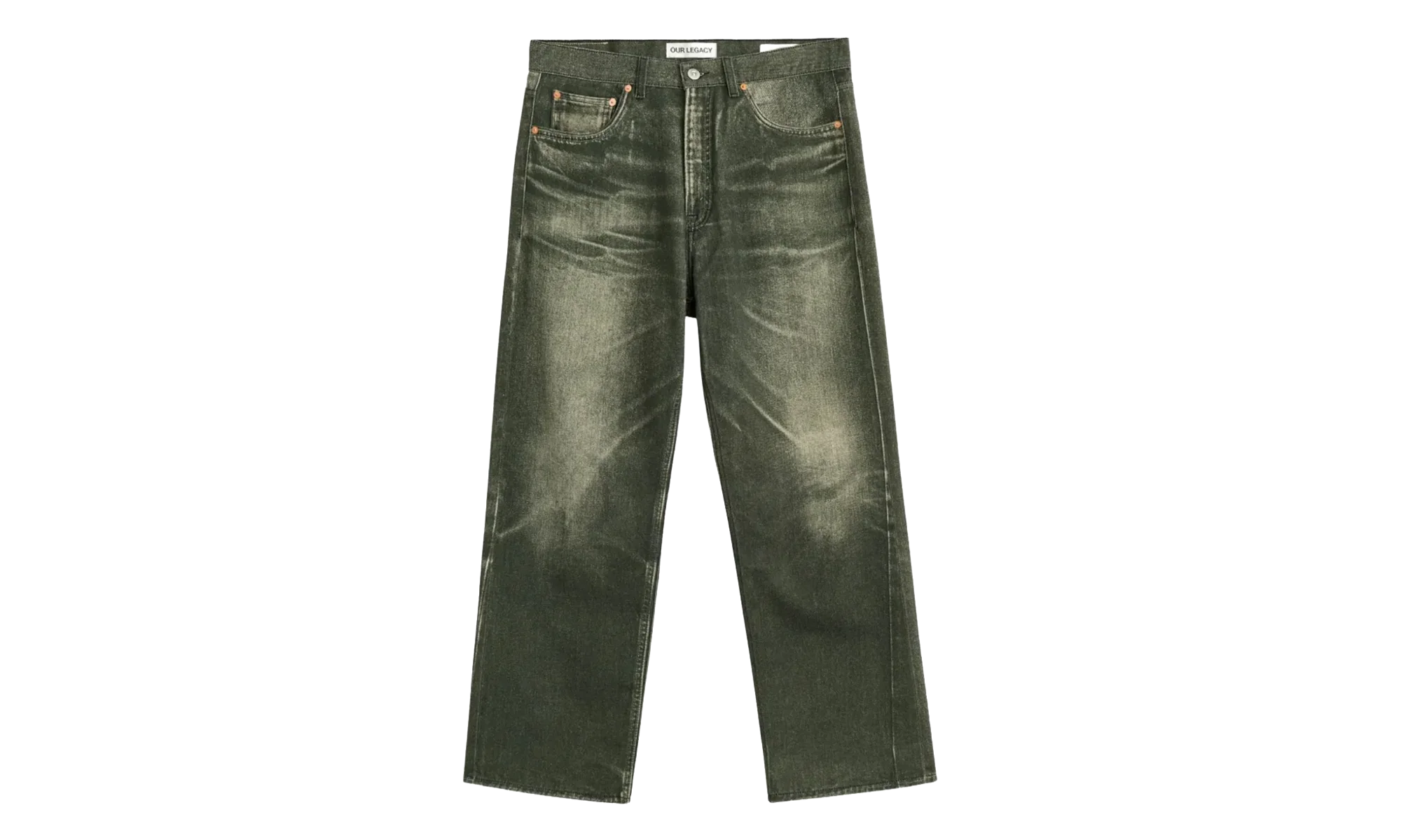 Digital Aurora Print Third Cut Jeans "Black" M2265TD