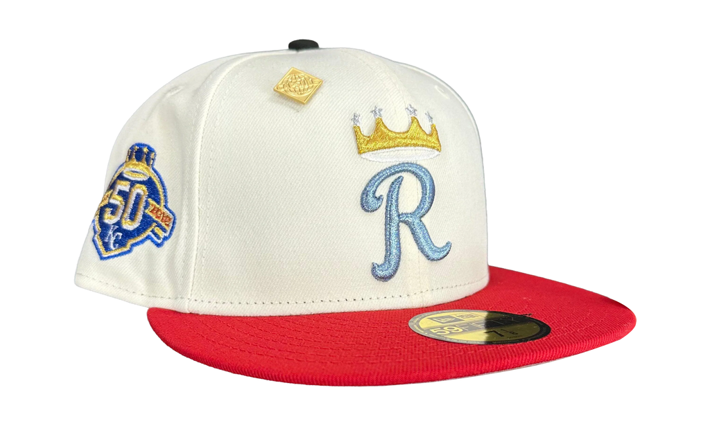 59FIFTY Kansas City Royals 50th Anniversary Fitted Hat "Cream / Red" NE475