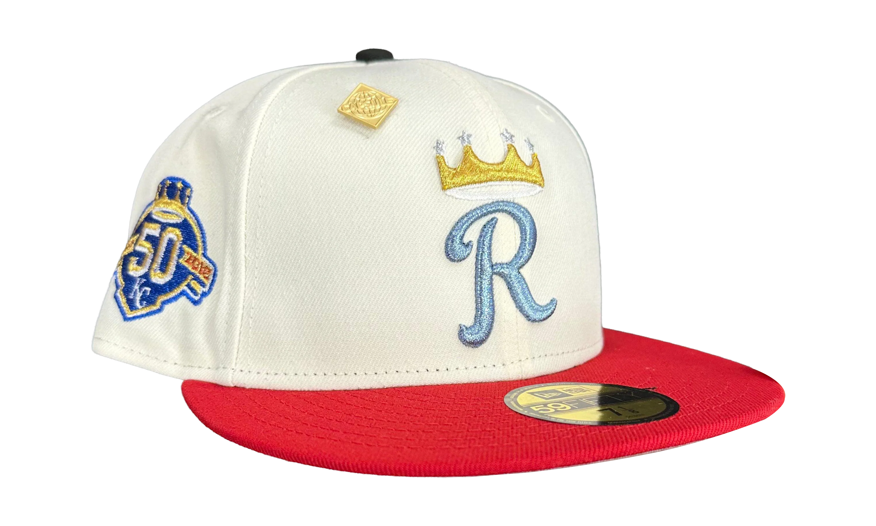59FIFTY Kansas City Royals 50th Anniversary Fitted Hat "Cream / Red" NE475