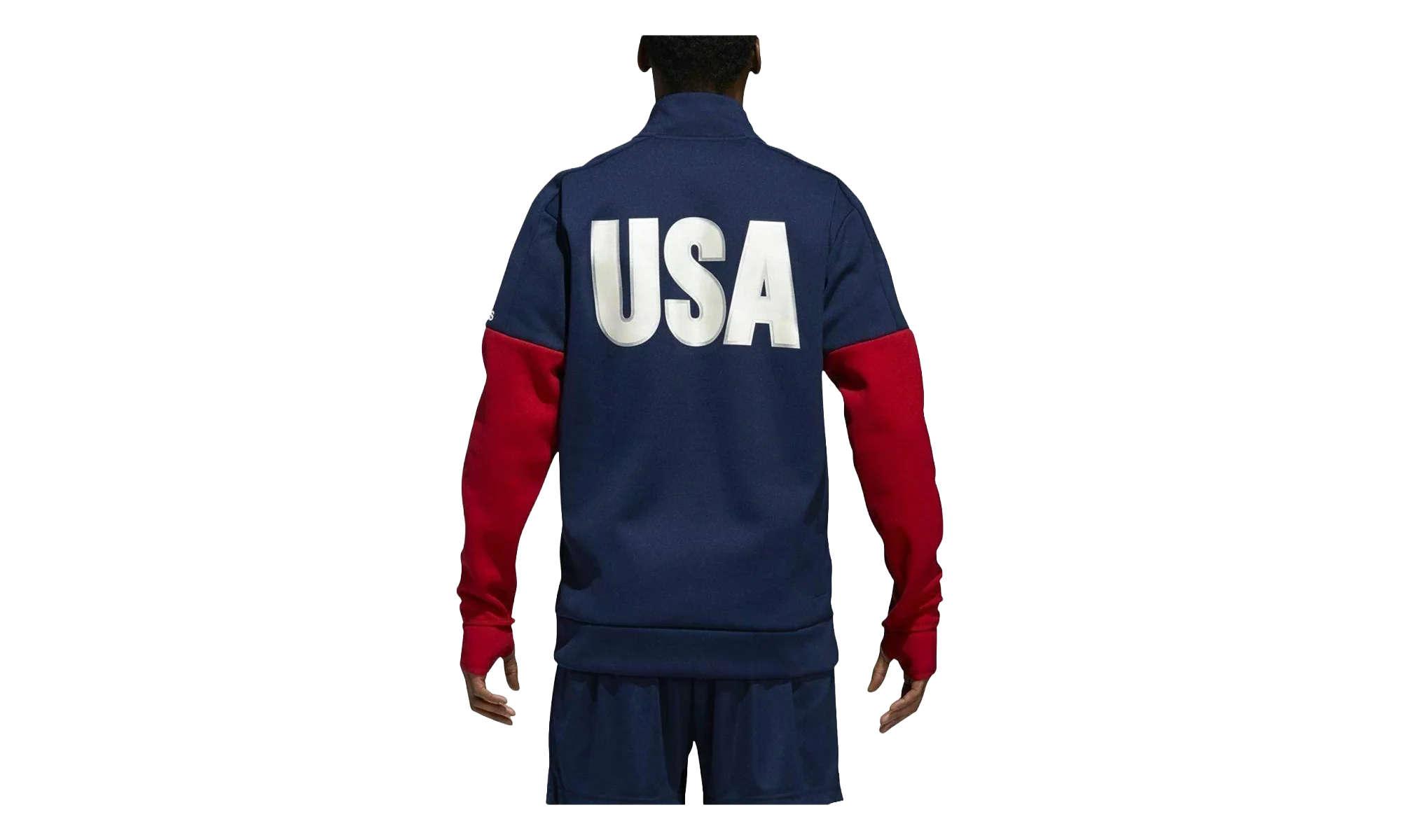 USA Volleyball Jacket 1/4 Zip Jacket "Collegiate Navy / Power Red" CF1418
