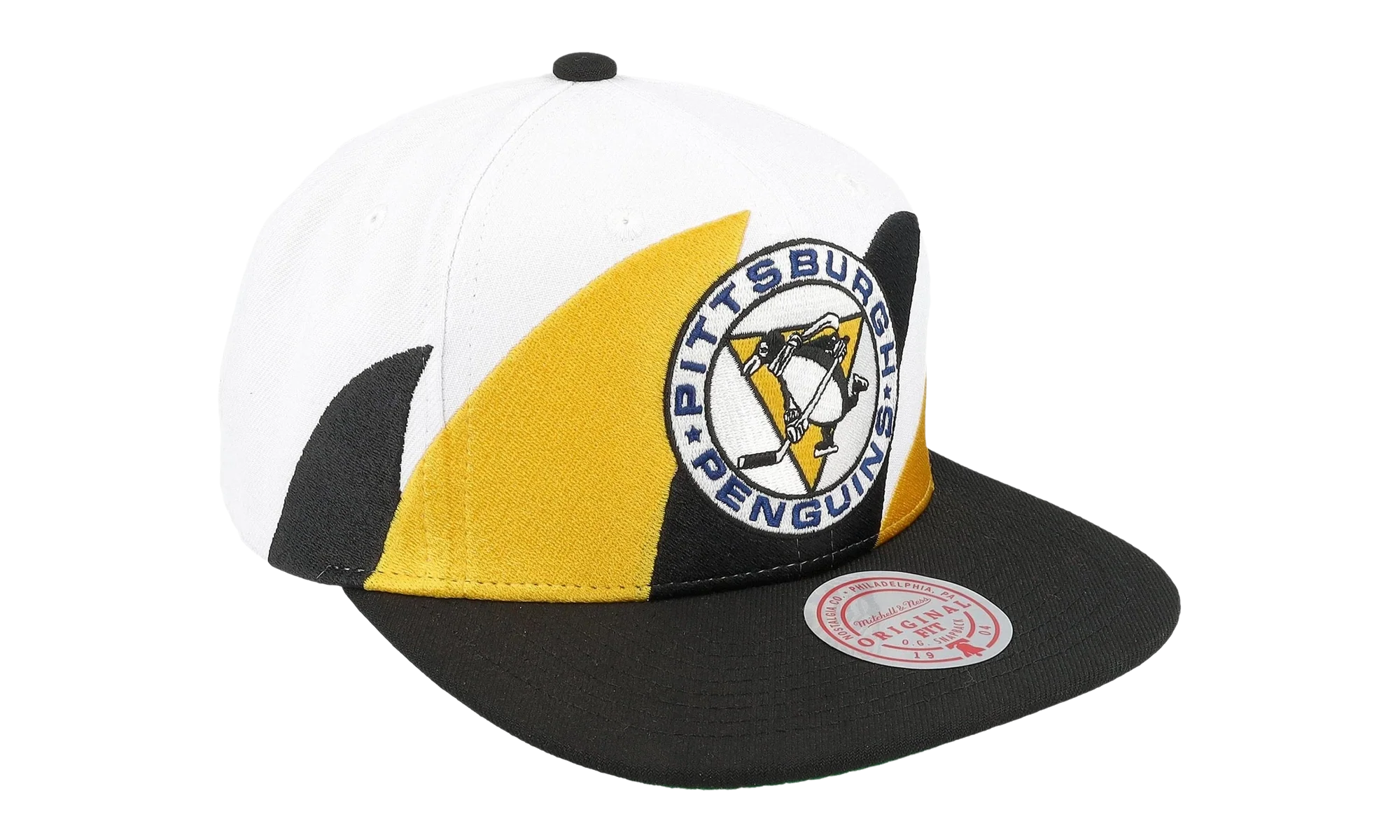 NHL Vintage Sharktooth Snapback Cap "Pittsburgh Penguins - White" 6HSSSH22088 PPEWHIT