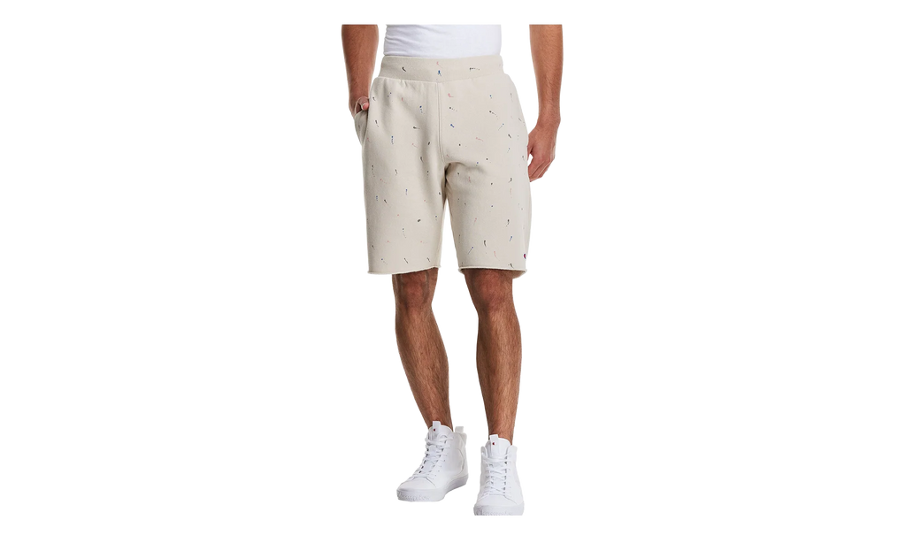 C-Life Reverse Weave Paint Splatter Shorts "Pebblestone" 825977 AZXC