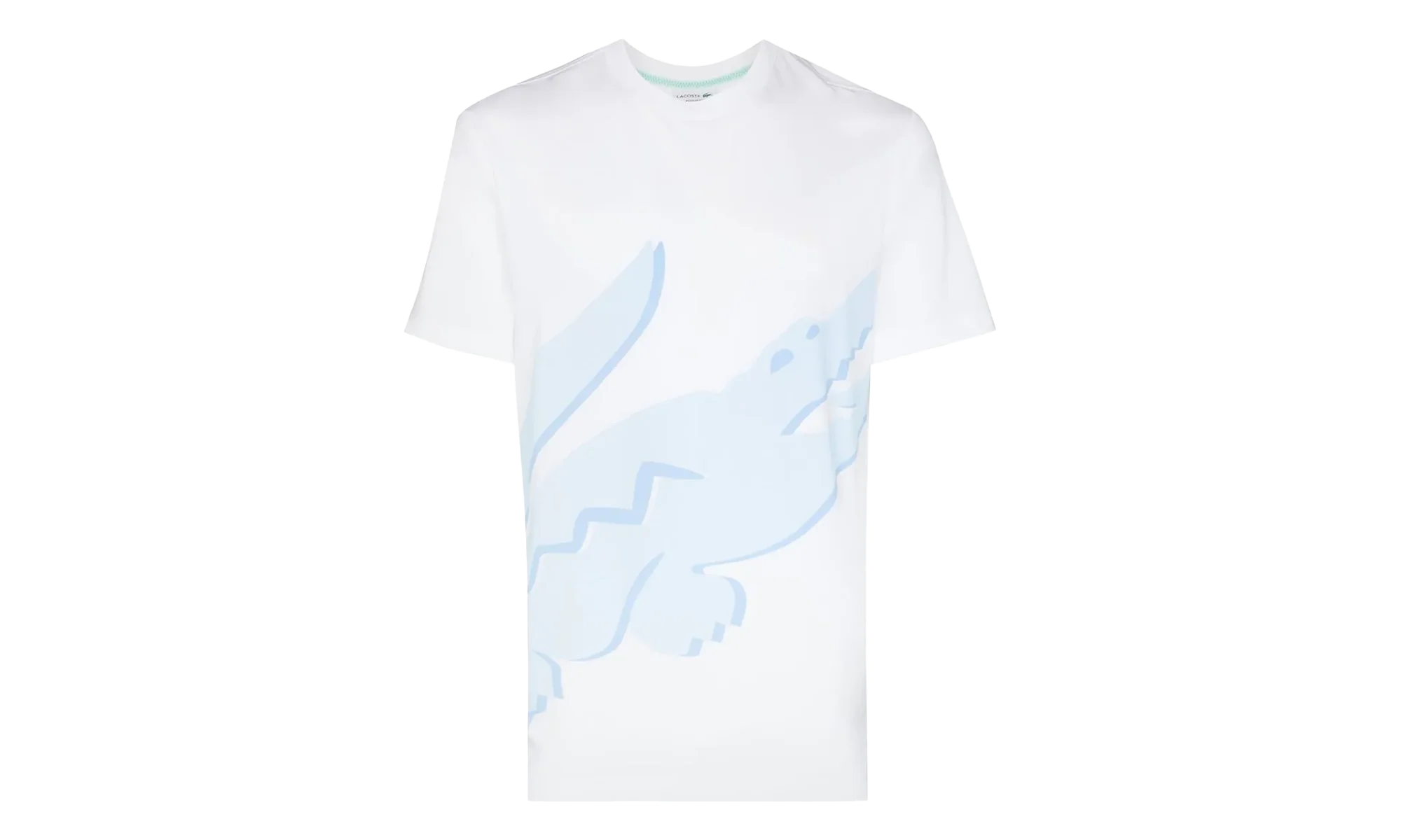 Crocodile Print Organic Cotton T-Shirt "White" TH2604 001