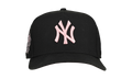 9FIFTY New York Yankees 1999 World Series A Frame Snapback Hat "Black / Pink - Visor" NE259
