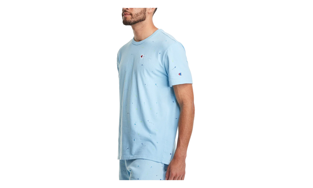 C-Life Heritage Paint Splatter T-Shirt "Candid Blue" T25969 549967 AZZC