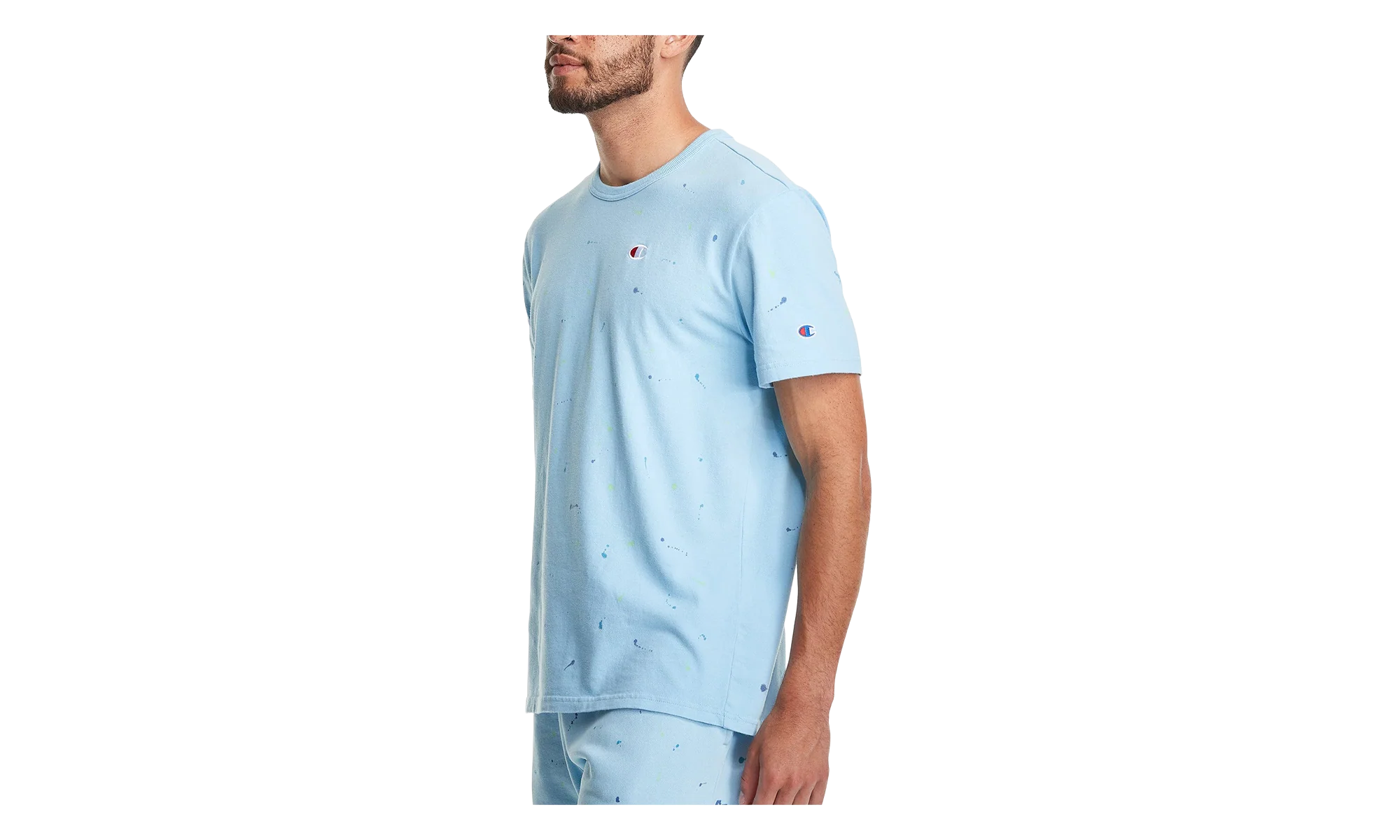 C-Life Heritage Paint Splatter T-Shirt "Candid Blue" T25969 549967 AZZC
