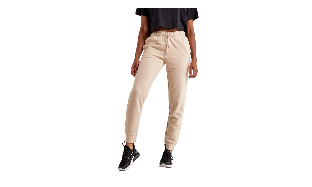 NSW Club Fleece Mid-Rise Joggers WMNS "Sand Drift / White" DQ5191 126