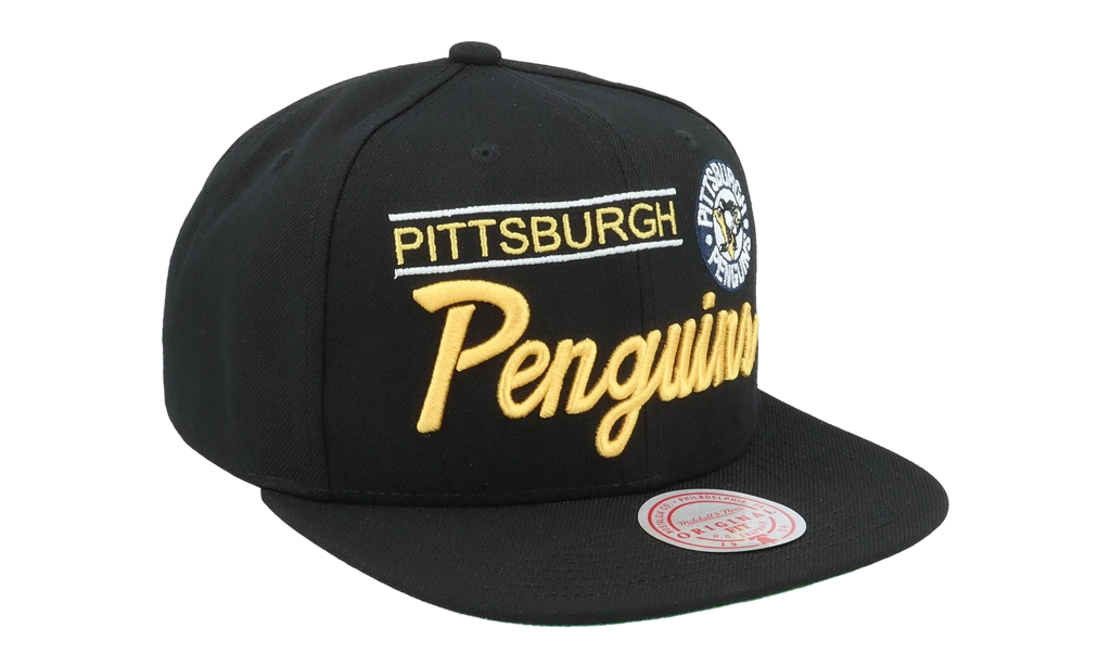 NHL Retro Lock Up Snapback Cap "Pittsburgh Penguins - Black" 6HSSLD21213 PPEBLCK
