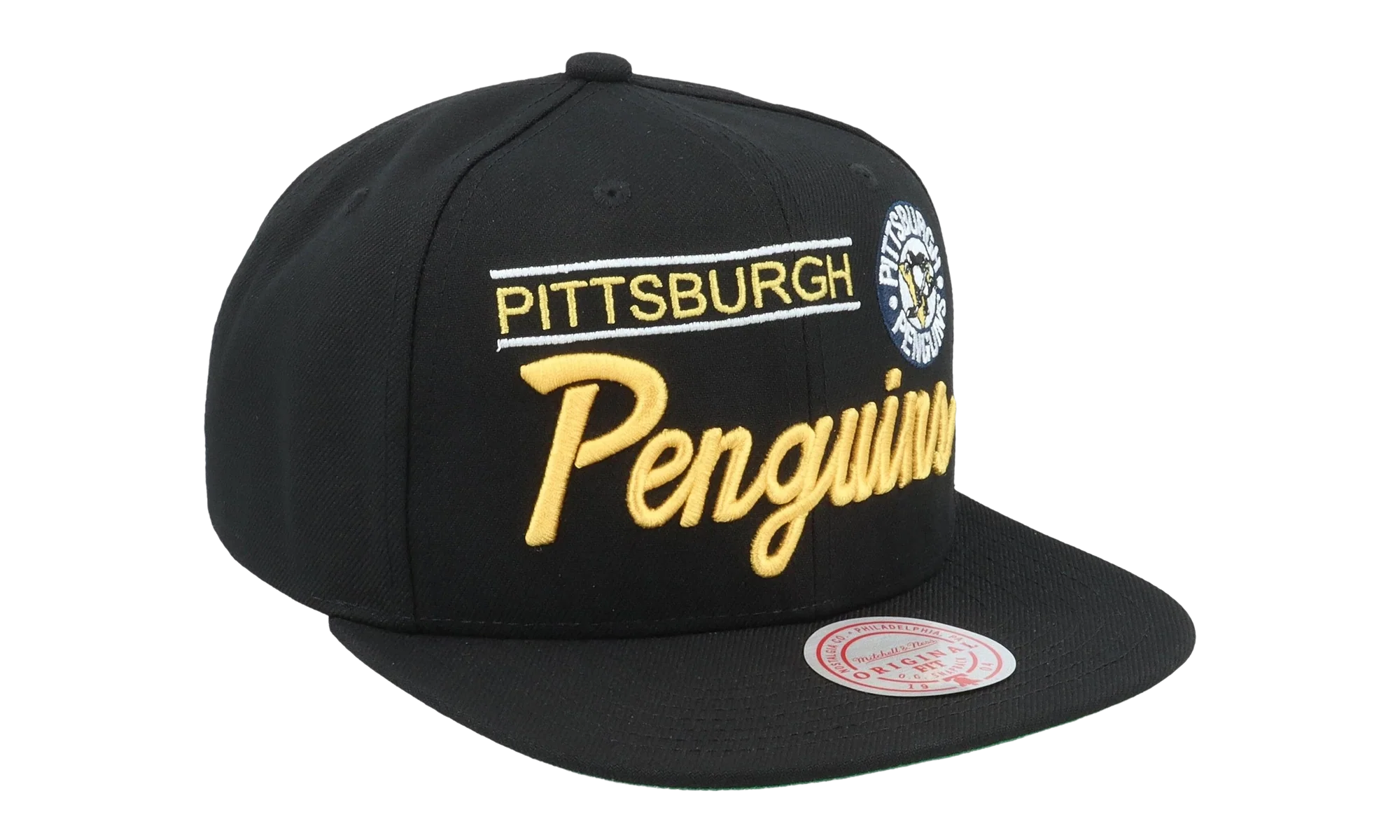NHL Retro Lock Up Snapback Cap "Pittsburgh Penguins - Black" 6HSSLD21213 PPEBLCK