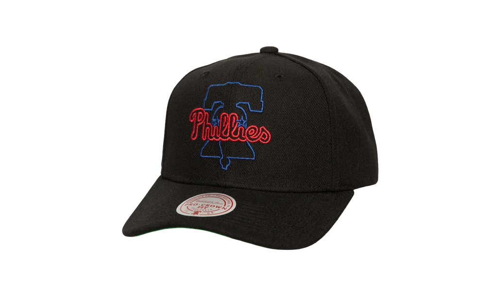 MLB Neon Logo Pro Snapback Cap "Philadelphia Phillies - Black" HP9575 PPHBLCK