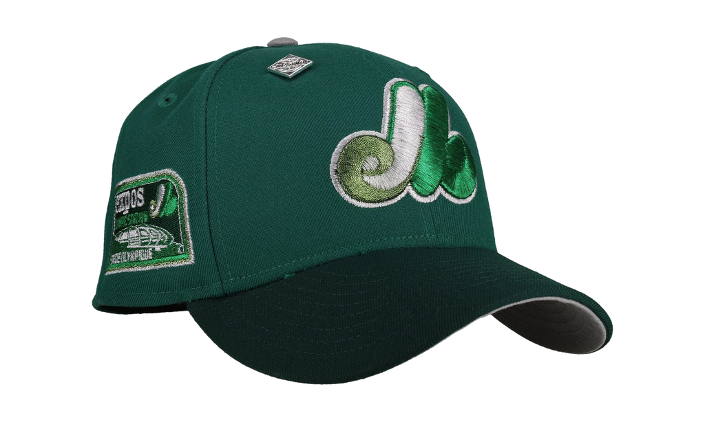 59FIFTY Montreal Expos Olympic Stadium Metallic Fitted Hat "Green" NE418