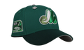 59FIFTY Montreal Expos Olympic Stadium Metallic Fitted Hat "Green" NE418